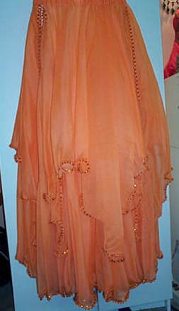 <b>Hanky Hem Overskirt with Circle Skirt</b>